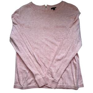 Talbots Pink Quarter Zip Pullover Sweater Medium